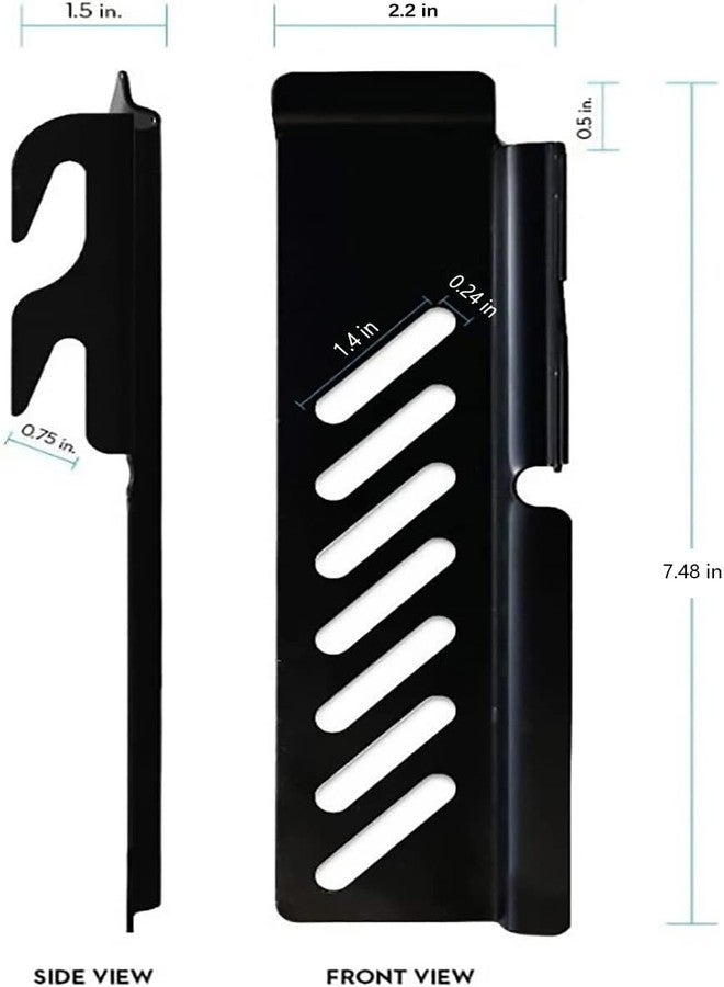 appacare قطعتان من دعامات تحويل خطافية للوح الرأس أو لوح القدم، قابلة للتعديل، مع لوحة خطافية لقضيب السرير، ودعامات خطافية لتثبيت قضيب السرير على لوح الرأس أو لوح القدم. - Image 3