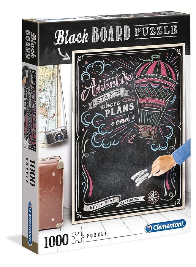Clementoni Black Board Jigsaw Puzzle – 1000 Pieces Classic Adult Puzzle (69×50 cm) - Image 1