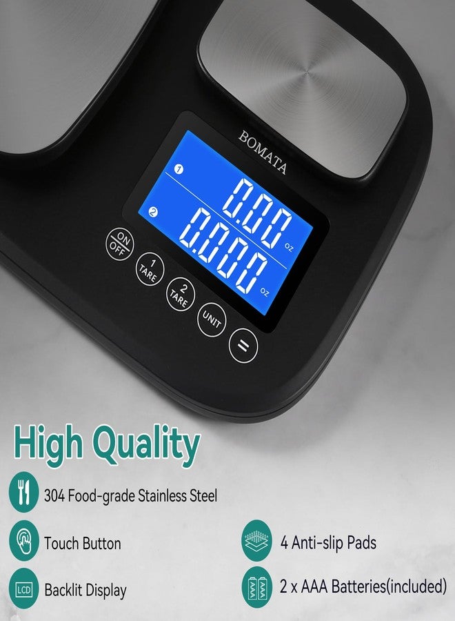 BOMATA 0.01g/500g & 1g/15kg Dual Platform Kitchen Scale with Two Precisions, Accumulation Function, Gram and Ounce, Digital Scale for Food, Baking, Yeast, Jewelry B614 - Image 5