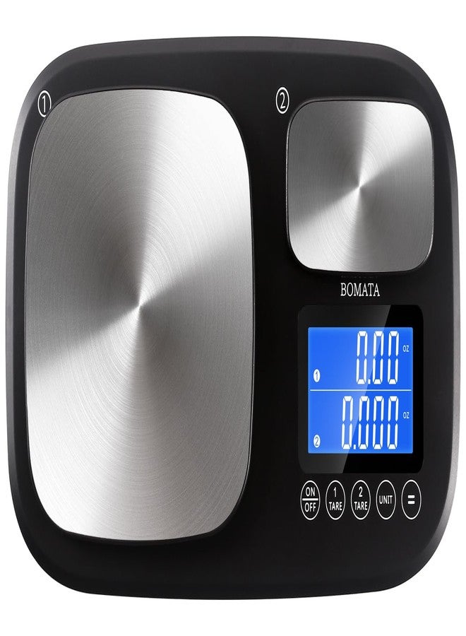 BOMATA 0.01g/500g & 1g/15kg Dual Platform Kitchen Scale with Two Precisions, Accumulation Function, Gram and Ounce, Digital Scale for Food, Baking, Yeast, Jewelry B614 - Image 1