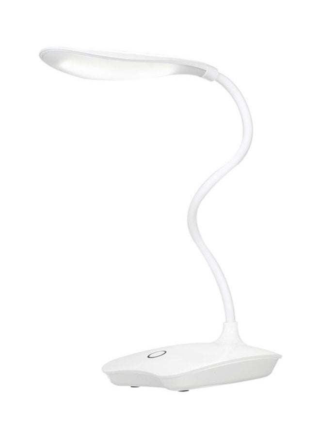 Generic LED USB Rechargeable Eye-Protection Metal Material Desk Lamp white lighting 12x10x40 cm White  - Image 2