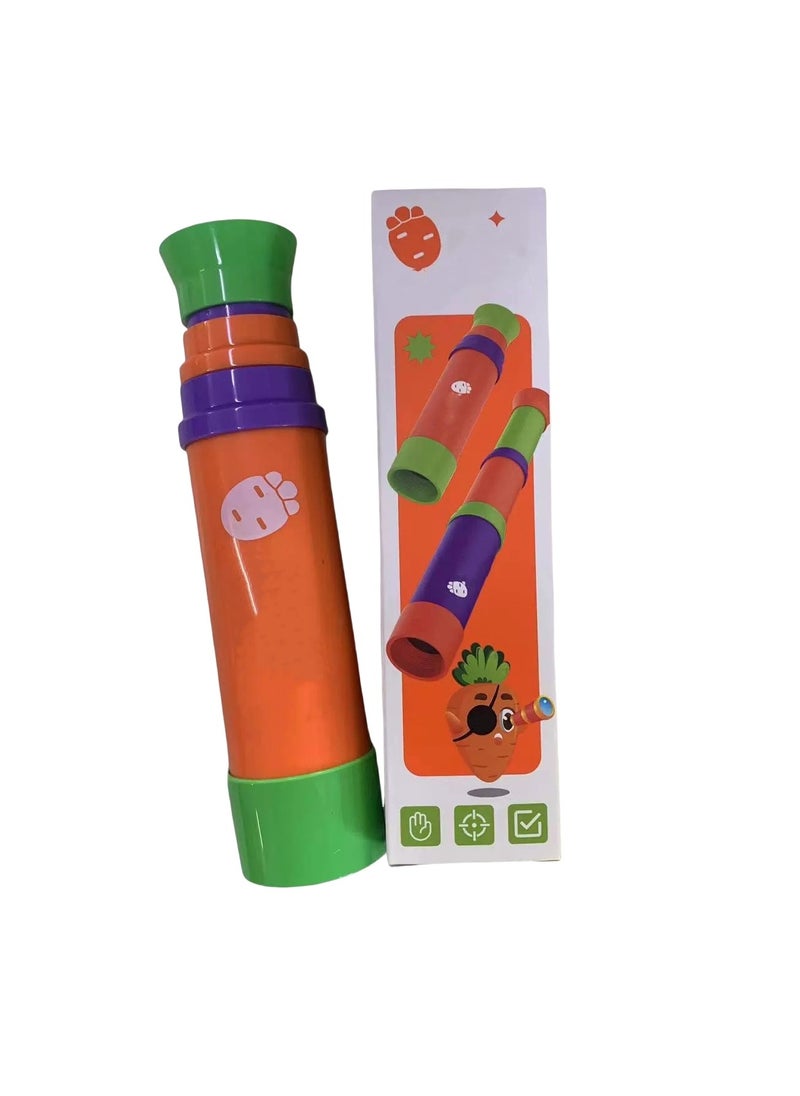 Generic - Kids Portable Pirate Telescope, Scientific Monocular Toy Retractable Focus Magnification 8x Explore Educational Toys - Image 1