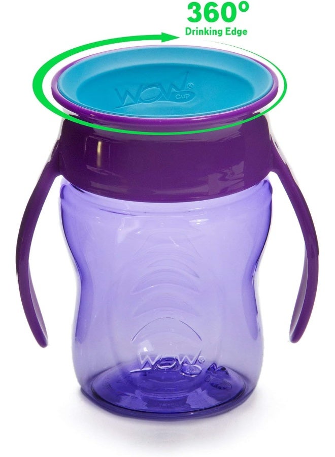 WOW GEAR كوب WOW GEAR للأطفال - كوب تدريب TRITAN الجديد (أرجواني) 360 - Image 2