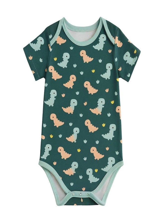 Adhigams Premium Newborn Baby Boys Cotton Romper Set Soft Breathable Lightweight Baby Wear Skin Friendly Fabric Comfortable Fit Designed for Easy Movement Pack of 3 (0-3 Month) - Image 3