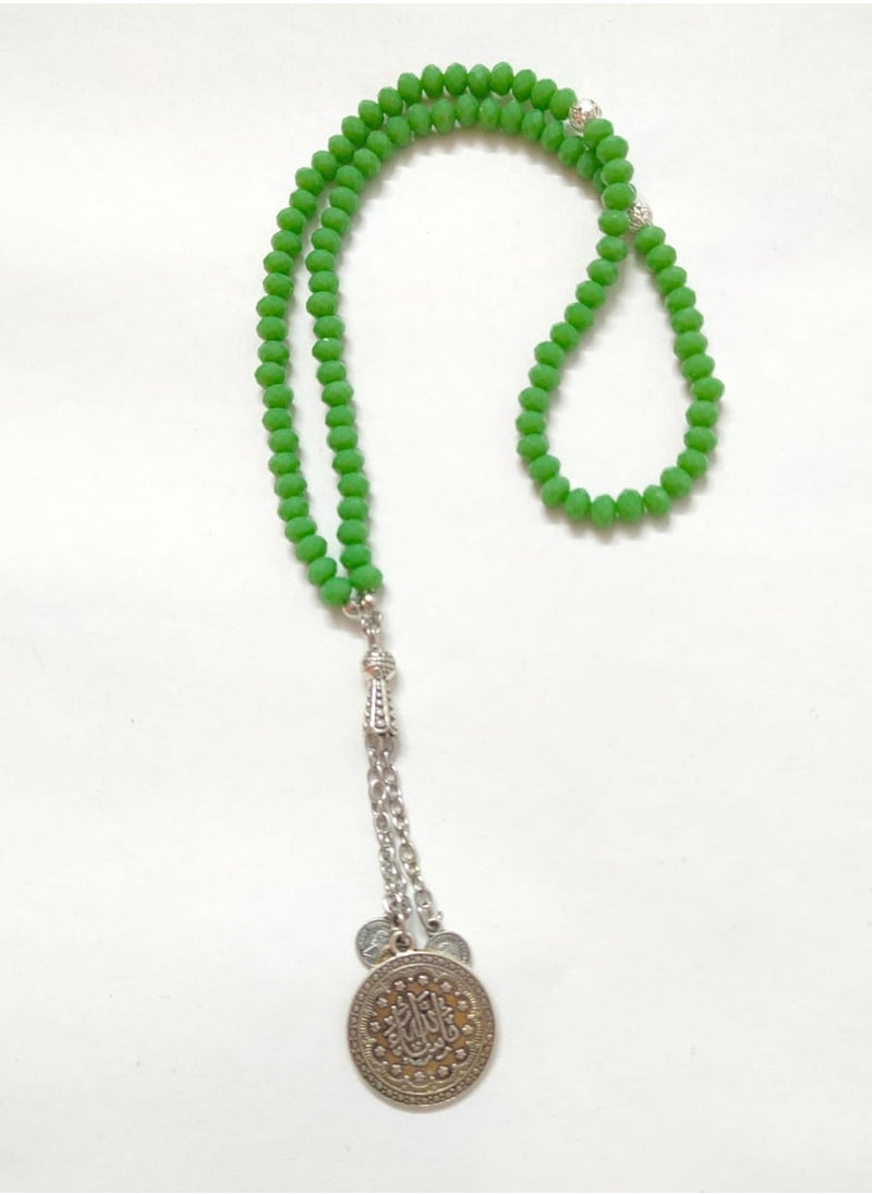 Generic EvancyStore Handmade Crystal Rosary Mint-Green  - Image 2