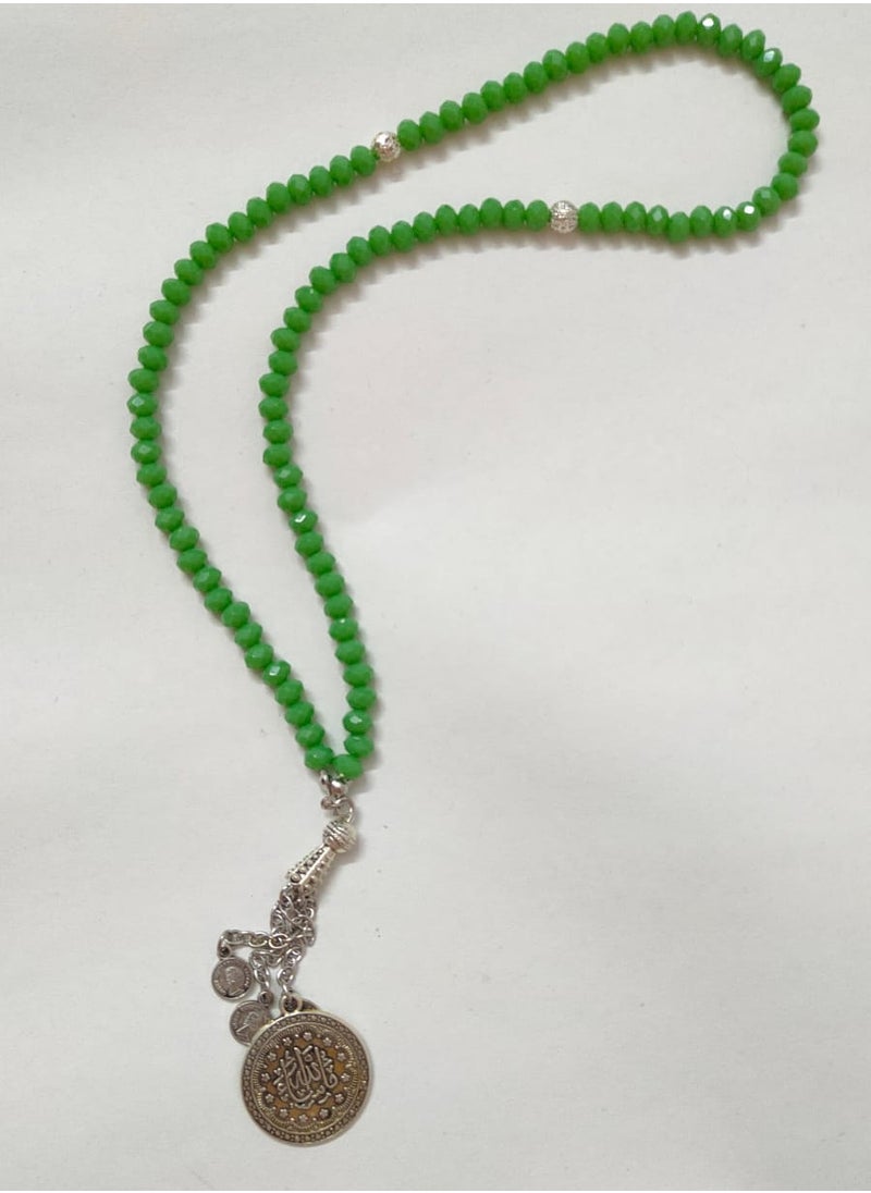 Generic EvancyStore Handmade Crystal Rosary Mint-Green  - Image 3