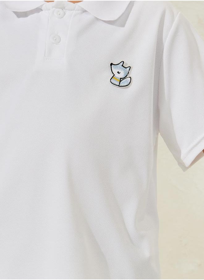 Styli - Fox Patch Polo T-Shirt - Image 1