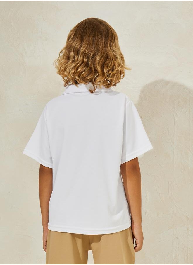 Styli - Fox Patch Polo T-Shirt - Image 1