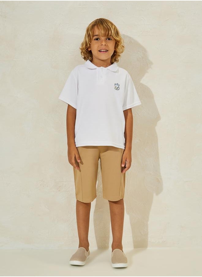Styli - Fox Patch Polo T-Shirt - Image 1