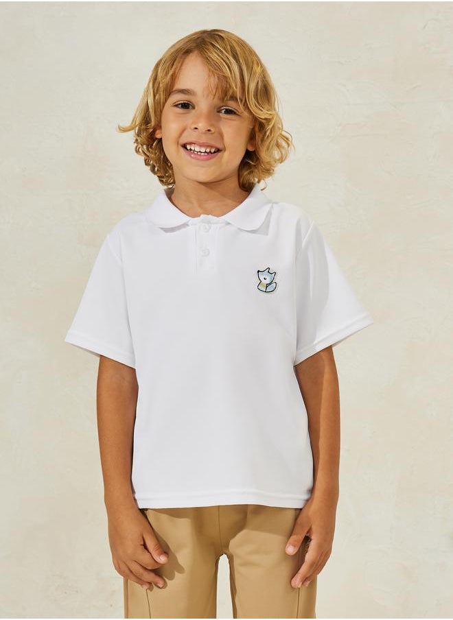 Styli - Fox Patch Polo T-Shirt - Image 1