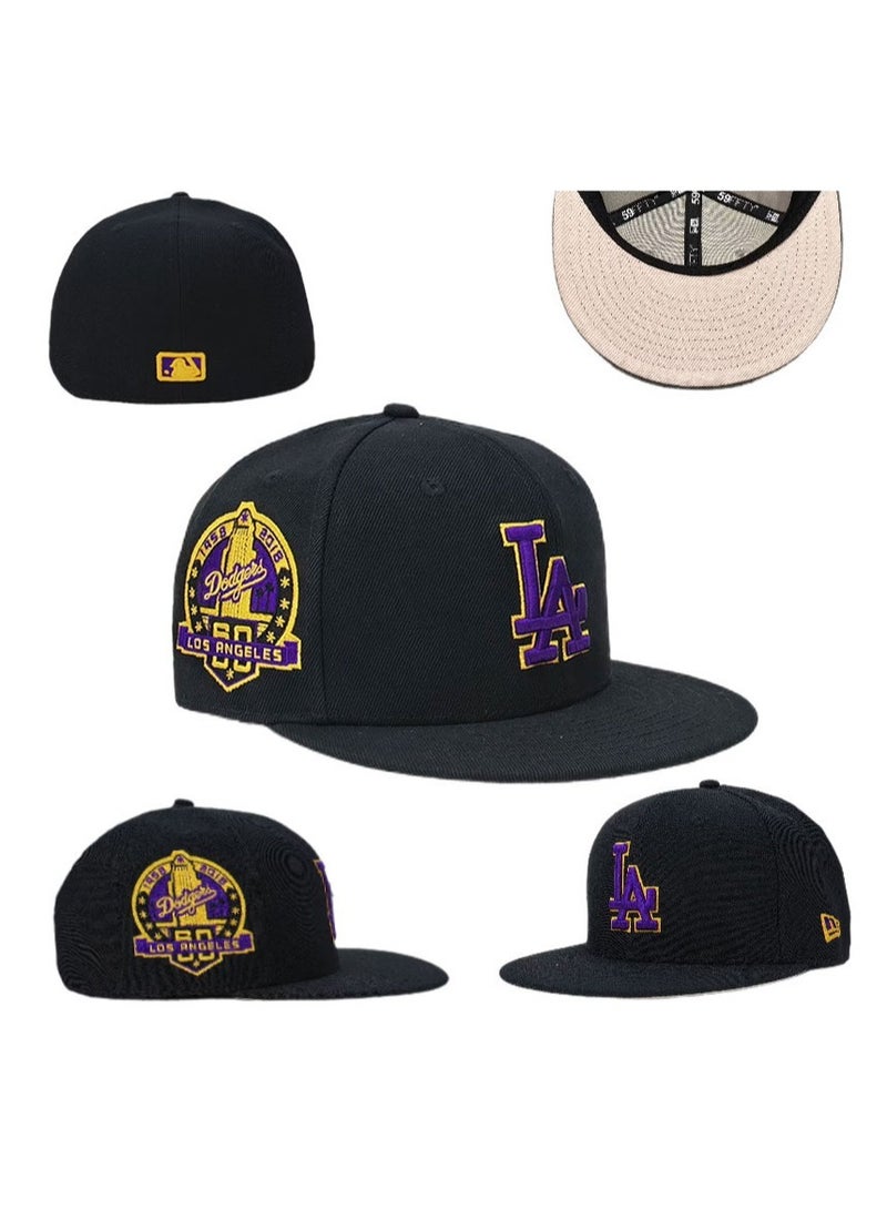 NEW ERA 3D Embroidered Fitted Baseball Team Cap with Closed Back for Sun Protection-56.8CM