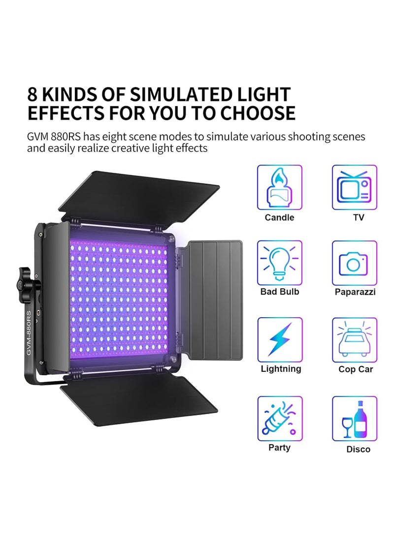 GVM Great Video Maker GVM RGB Studio Light LED 880RS-2L Kit  - Image 4