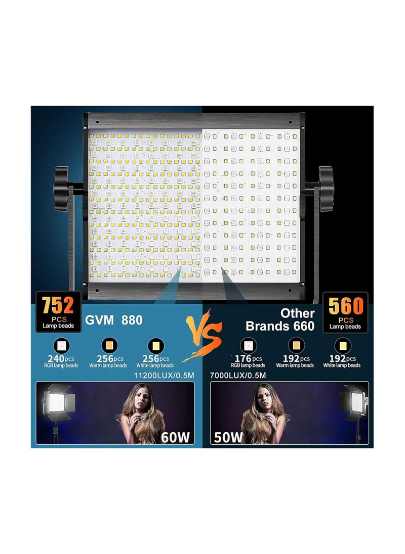 GVM Great Video Maker GVM RGB Studio Light LED 880RS-2L Kit  - Image 5
