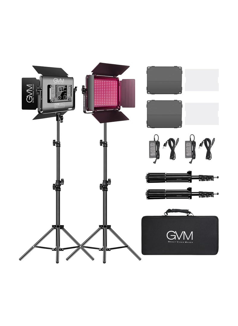 GVM Great Video Maker GVM RGB Studio Light LED 880RS-2L Kit  - Image 1