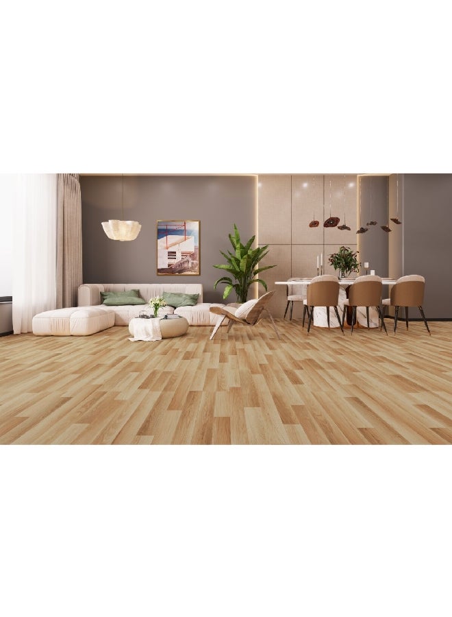 ستيب كليك هيلينا أووك ألواح أرضية لامينيت مستطيلة الشكل مقاومة للخدش بني فاتح 2.85 متر - Image 3