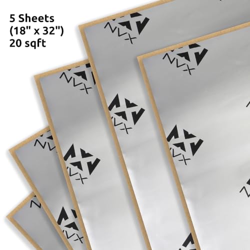 NVX SDTK20 20 Square Feet (Five 18" x 32" Pieces) of Sound Deadening Material Trunk Kit - Image 3