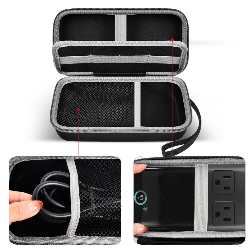 Comecase Travel Case for Anker 727/ Prime 6-in-1 USB C Charging Station (GaNPrime 101W), Power Strip Organizer Bag for Cables and Accessories - Efficient Solution for On-the-Go Charging Needs (Box Only) - Image 3