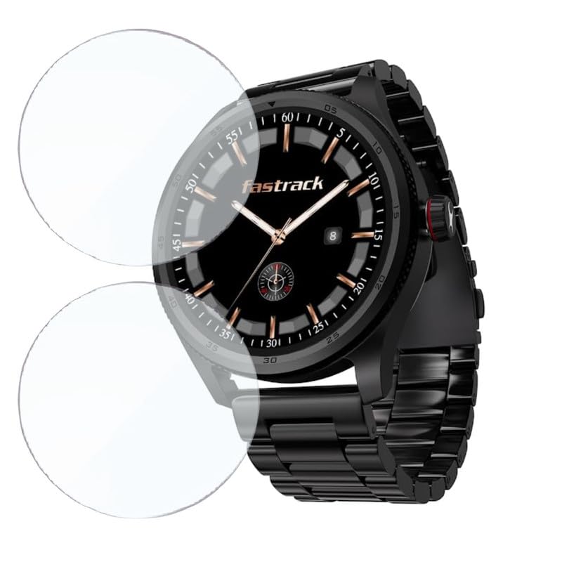 HELLOSCREEN 2 Pack| Smartwatch Screen Protector for Fastrack Magnus FX1 1.38 inch | Flexible TPU Film, 9H Scratch Resistant, Bubble Free - Not a Tempered Glass - Image 1