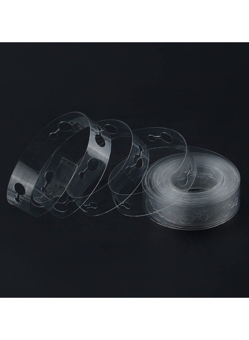 5M Transparent Balloon Chain Tape Double Hole Balloon Arch Connector Strip for Wedding, Birthday Party Decor Plastic Balloon Glue Free Chain for Indoor/Outdoor Decoration - Image 2