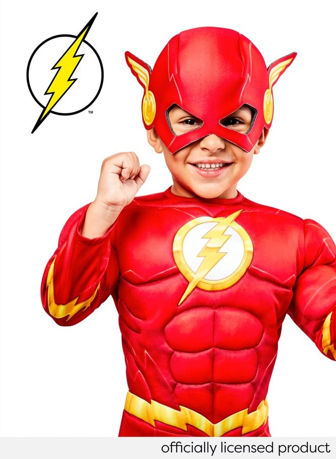 Rubies DC Comics Superheroes: The Flash Costume for Toddlers, Boy's 2T - Image 2