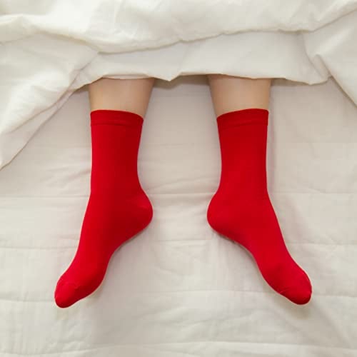 Dani's Choice Basic Solid Casual Quarter Socks for Soft Comfort (Onesize, Red) - Image 3