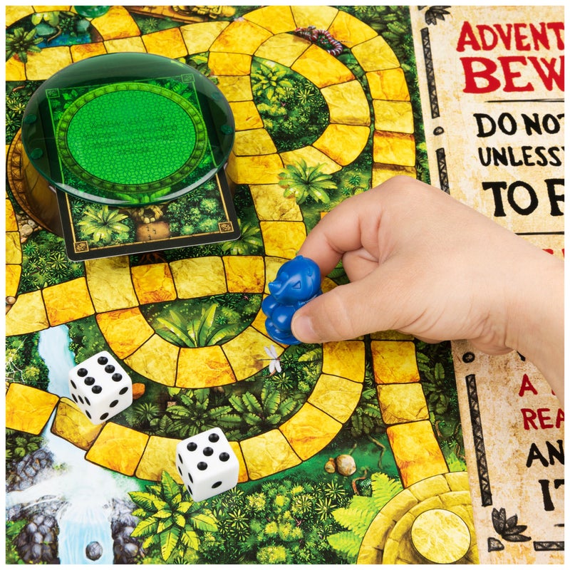 Spin Master Games, Jumanji 30th Anniversary Edition, The Classic Thrilling Adventure Family Board Game Based on The Action-Comedy Movie, Updated Jungle Challenges, 2-4 Players, for Ages 6 & Up - Image 4