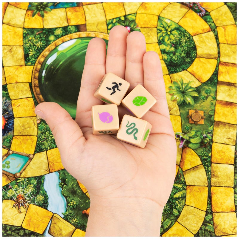 Spin Master Games, Jumanji 30th Anniversary Edition, The Classic Thrilling Adventure Family Board Game Based on The Action-Comedy Movie, Updated Jungle Challenges, 2-4 Players, for Ages 6 & Up - Image 5
