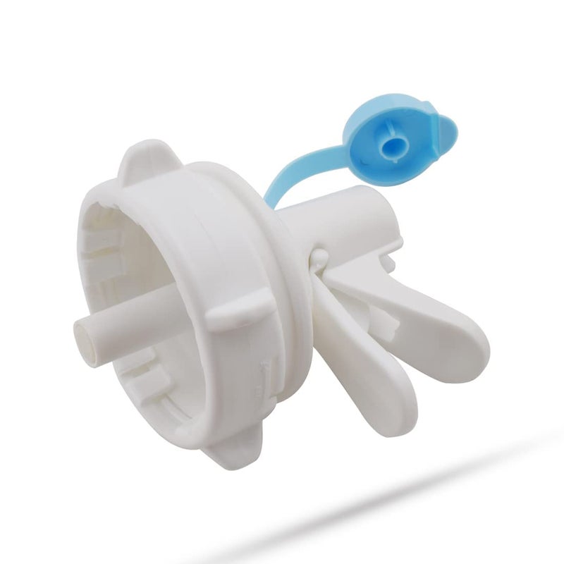 Aifeier ET صمام موزع الماء دلو ماء قابل لإعادة الاستخدام صنبور بلاستيكي بفوهة مع غطاء مضاد للغبار وعصا خشبية لدلاء زجاجات ذات قمة تاج غير ملولبة بقطر 55 مم غير مناسب للدلاء الملولبة 1 عبوة