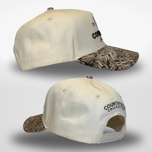 CITRUSY Vintage Western Trucker Hat | Men & Women | Embroidered Trendy Caps | Country Cute Hats for Cowgirls & Cowboys | Camo Denim Cotton Styles | Snapback Hat (Country Club | Camo) - Image 3