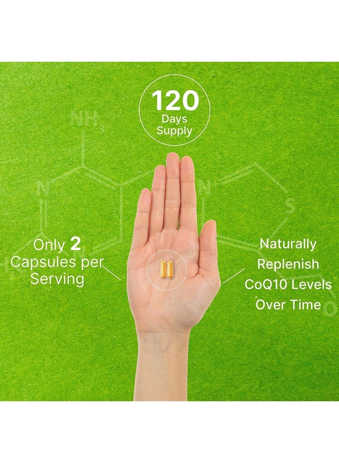 DEAL SUPPLEMENT CoQ10 200mg & PQQ 200mcg, 240 Veggie Capsules - 2 in 1 Coenzyme Q10 Supplement for Better Absorption - Antioxidant Support for Energy, Brain, & Heart Health - Non-GMO - Image 5