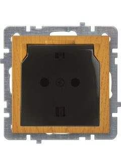 Nilson Touran Oak Covered Grounded Socket Without Frame 