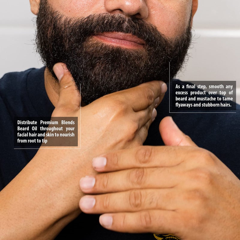 Suavecito Premium Blends Beard Oil - Leave-In Beard Conditioner For Softening Hair, Hydrating Skin, Eliminating Beard Dandruff, Healthy Beard Growth - Sandalwood Fragrance - 1 oz - Image 5