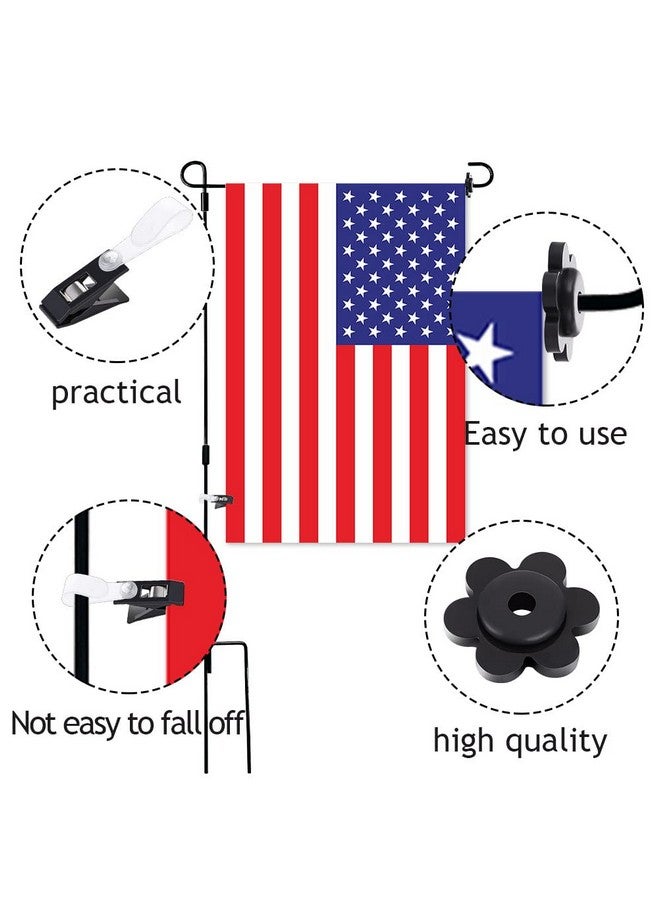 SUMAJU 10 Pcs Garden Flag Rubber Stoppers And Anti-Wind Garden Flag Clips, Rubber Garden Flag Stoppers Holder Flag Stops Clips For Christmas Garden Yard Flag Pole Stand - Image 2