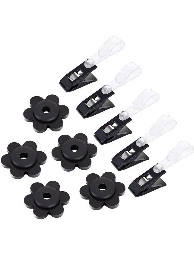 SUMAJU 10 Pcs Garden Flag Rubber Stoppers And Anti-Wind Garden Flag Clips, Rubber Garden Flag Stoppers Holder Flag Stops Clips For Christmas Garden Yard Flag Pole Stand - Image 1