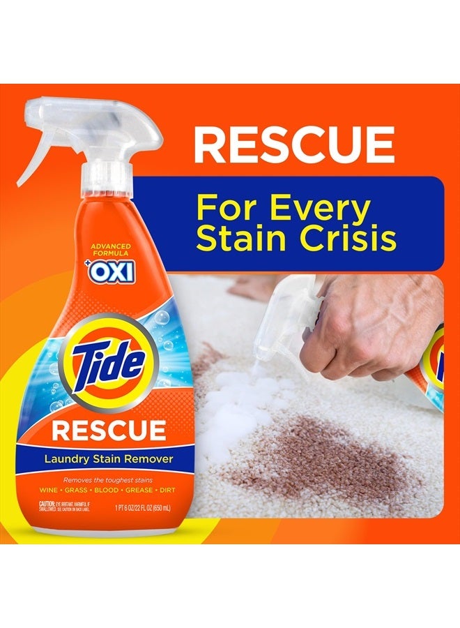 Tide Laundry Stain Remover with Oxi, Rescue Clothes, Upholstery, Carpet and more from Tough Stains, Stain Treater, Travel Essential Spray, 3 Oz (Pack of 2) - Image 4