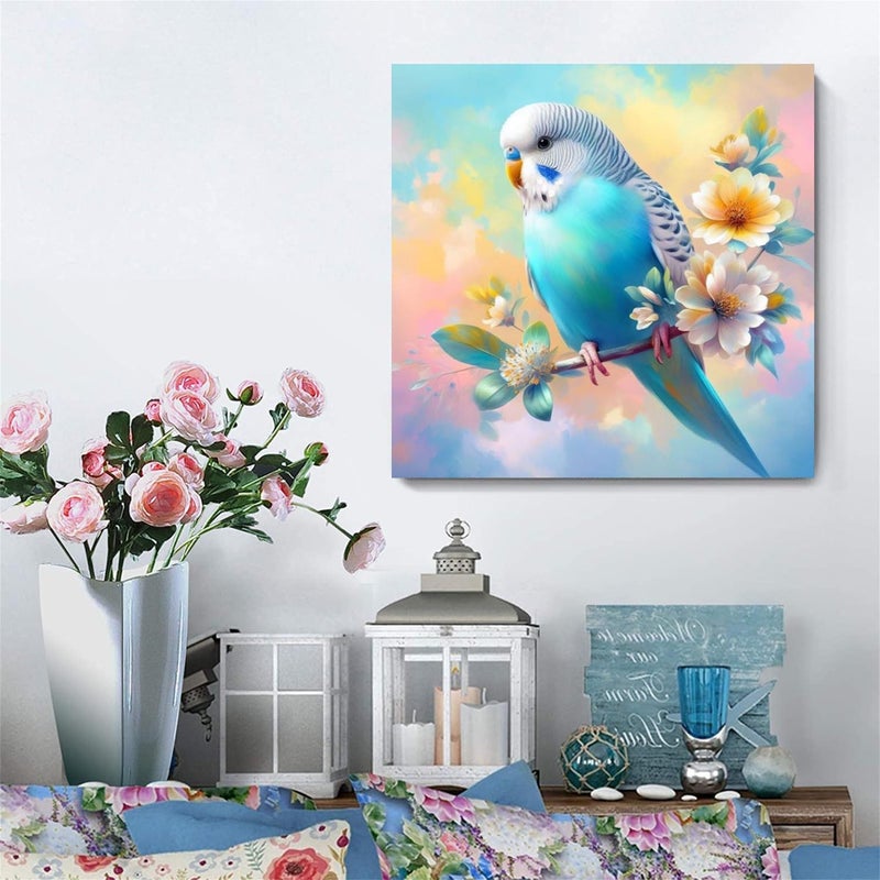 Hestarcul DIY Bird Diamond Art Kits for Adults,5D Diamond Painting Kit for Beginner,Full Round Gem Art Paint by Diamond for Home Wall Decor,Gift for Adult. - Image 2