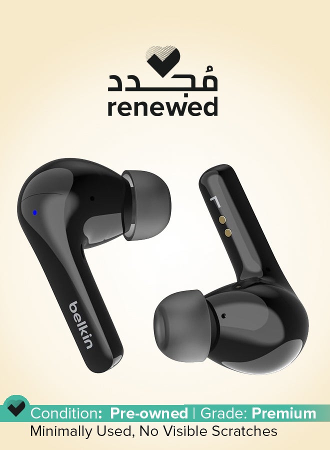 belkin Renewed - Sound Form Motion True Wireless Earbuds Black - Image 1