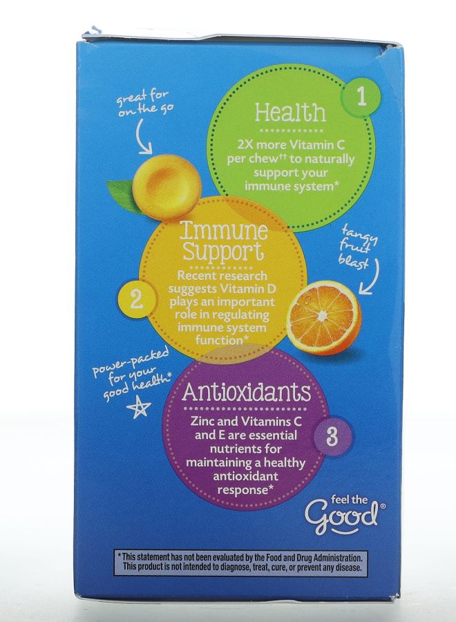 Emergen-C Immune Plus With Vitamin D Orange Blast 42 Chewable Tablets - Image 2
