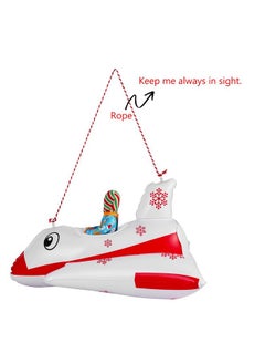 E-TING Santa Clothing Accessories Inflatable Aircraft Airplane Plane Ship Flying Boat For Elf Doll Christmas Decoration（Doll Is Not Included  - Image 3