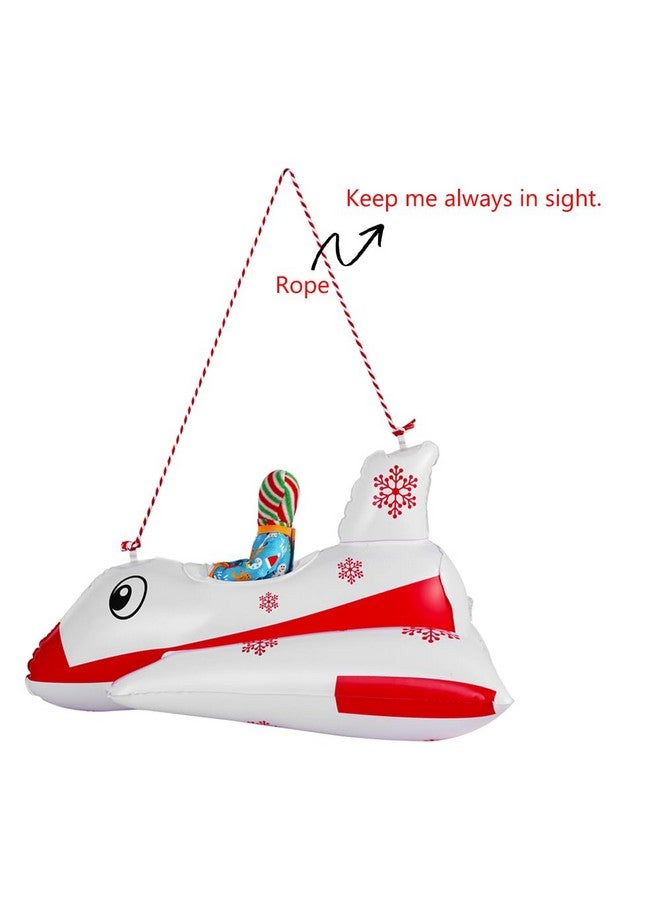 E-TING Santa Clothing Accessories Inflatable Aircraft Airplane Plane Ship Flying Boat For Elf Doll Christmas Decoration（Doll Is Not Included - Image 3