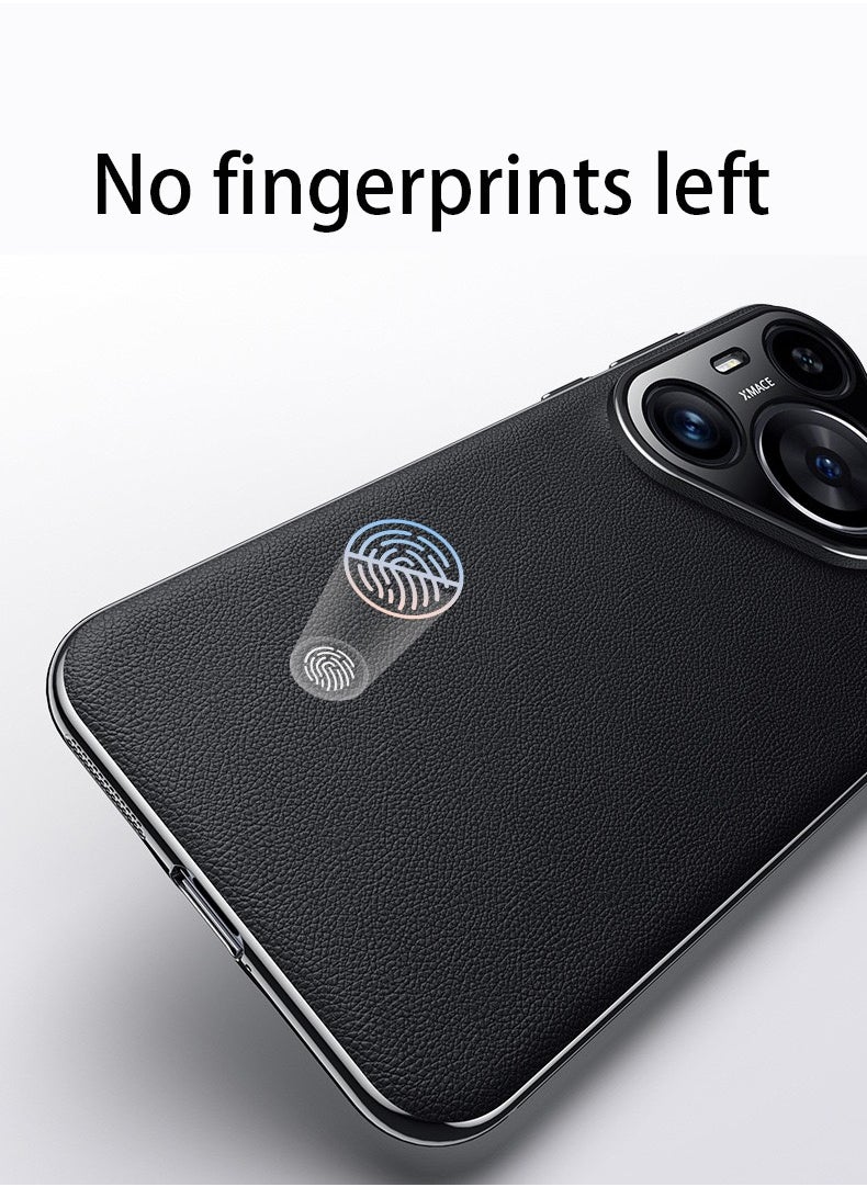 Huawei Pura 70 Pro Electroplated Leather All-wrap Lens Ultra-Thin Fall Protection Case