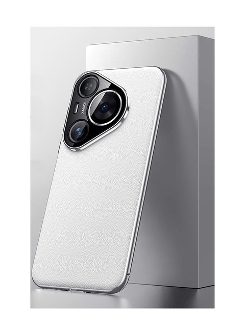 Huawei Pura 70 Pro Electroplated Leather All-wrap Lens Ultra-Thin Fall Protection Case
