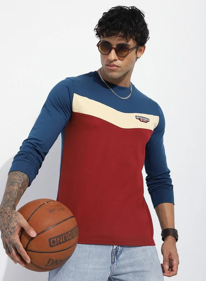 ديلينجر تيشيرت بألواح وقصة عادية للرجال