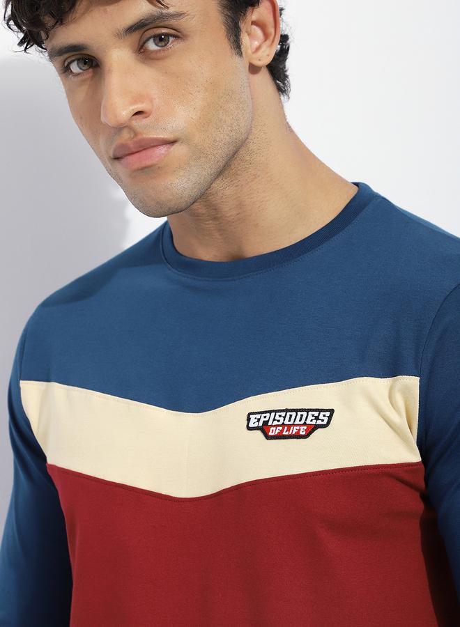 Dillinger Men Regular Fit Cut and Sew Panel T-Shirt - Image 1