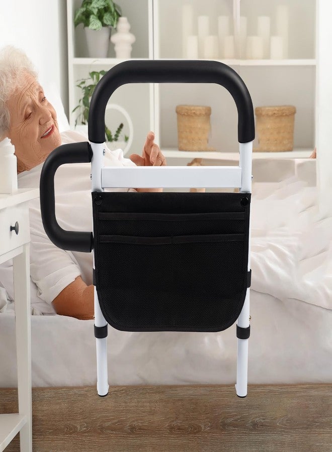 Klvied Bed Rails for Elderly Adults Safety, Adjustable Bed Side Rails with Side Handle, Bed Cane with Motion Light and Storage Bag, Fit King, Queen, Full, Twin,Medium - Image 2