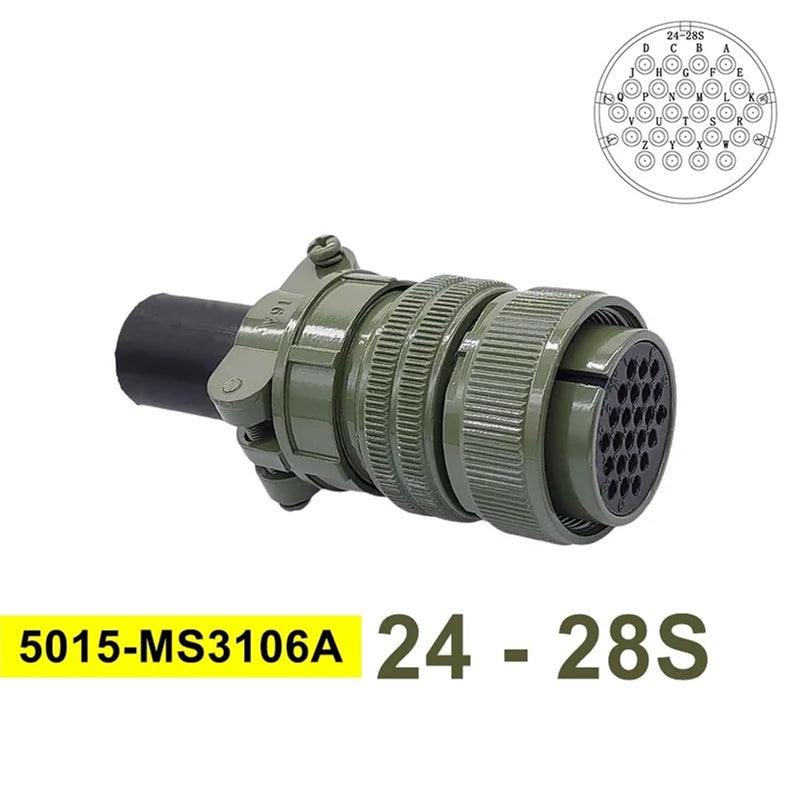 1 pcs MIL-Circular-Connectors 24-7 24-28 Military Specification MS3102 Socket MS3106 MS3108 MIL STD 5015 Circular Connectors(Plug 3106 24-28S) - Image 2