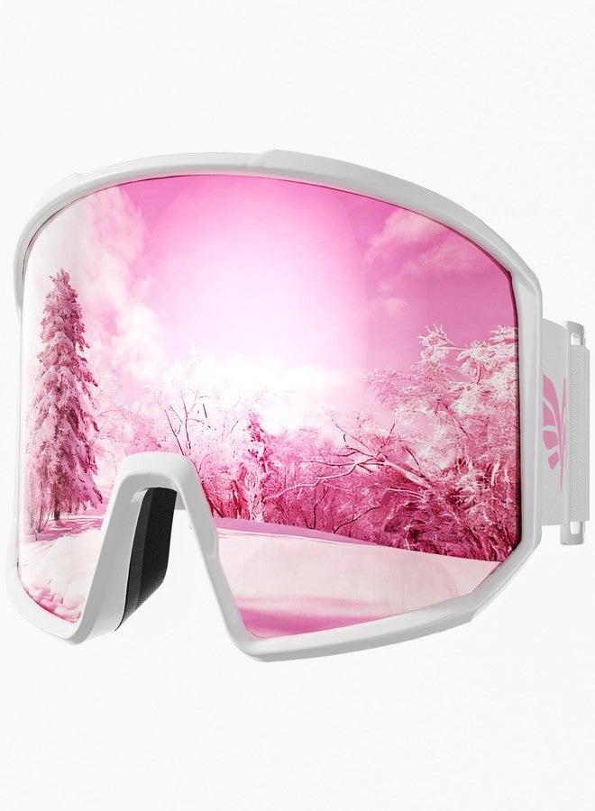 AzureWings Ski Goggles,Snowboard Goggles for Men Women Adults Youth 100% UV Protection/Anti-fog/Wide Vision - Image 1