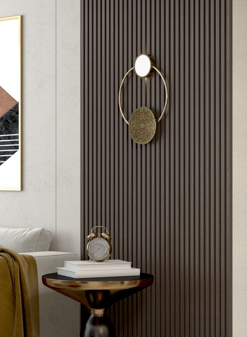 يوكاندل 3قطع من  اضاءة جدارية مودرن راقية دائرة باللون الذهبي - Image 2