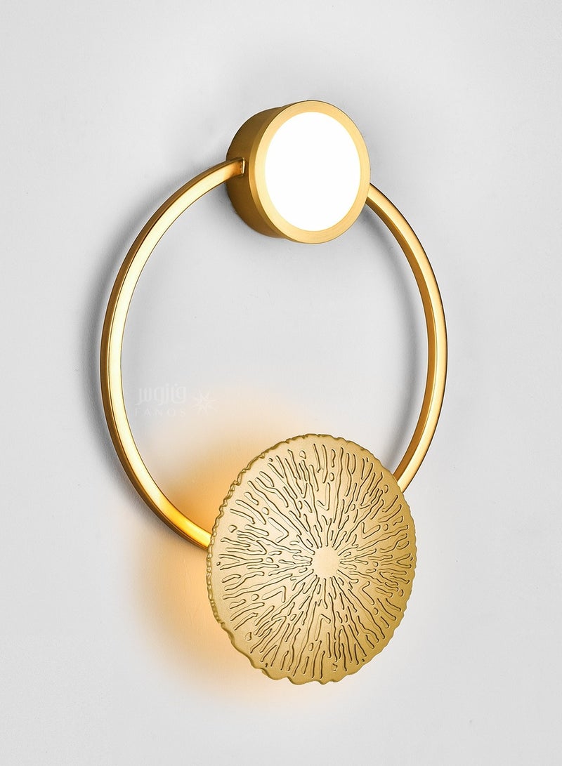 يوكاندل 3قطع من  اضاءة جدارية مودرن راقية دائرة باللون الذهبي - Image 3