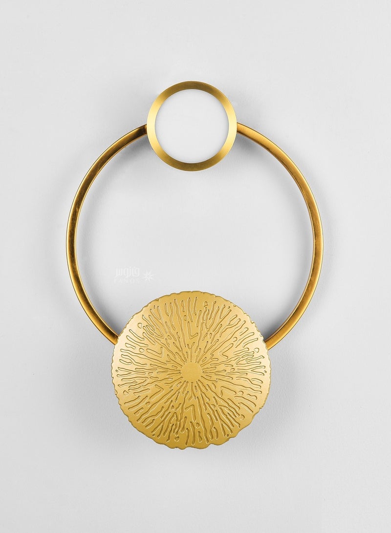 يوكاندل 3قطع من  اضاءة جدارية مودرن راقية دائرة باللون الذهبي - Image 4